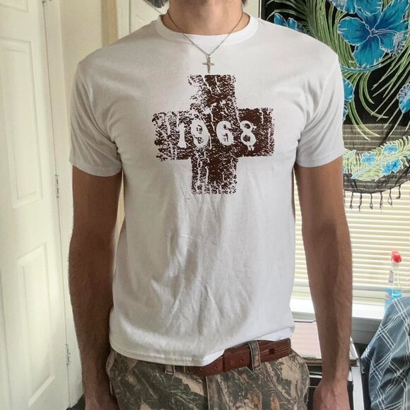 American Vintage Men's White T-shirt - Picture 2 of 4